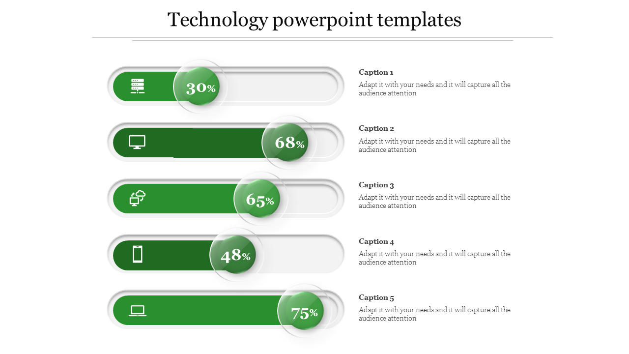 technology powerpoint templates-5-Green